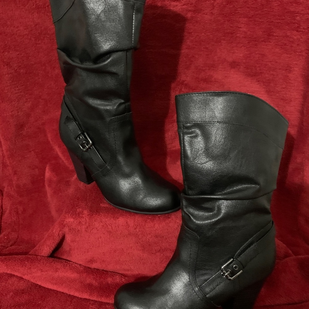 Ladies Faded Glory Leather Boots - Picture 13 of 14